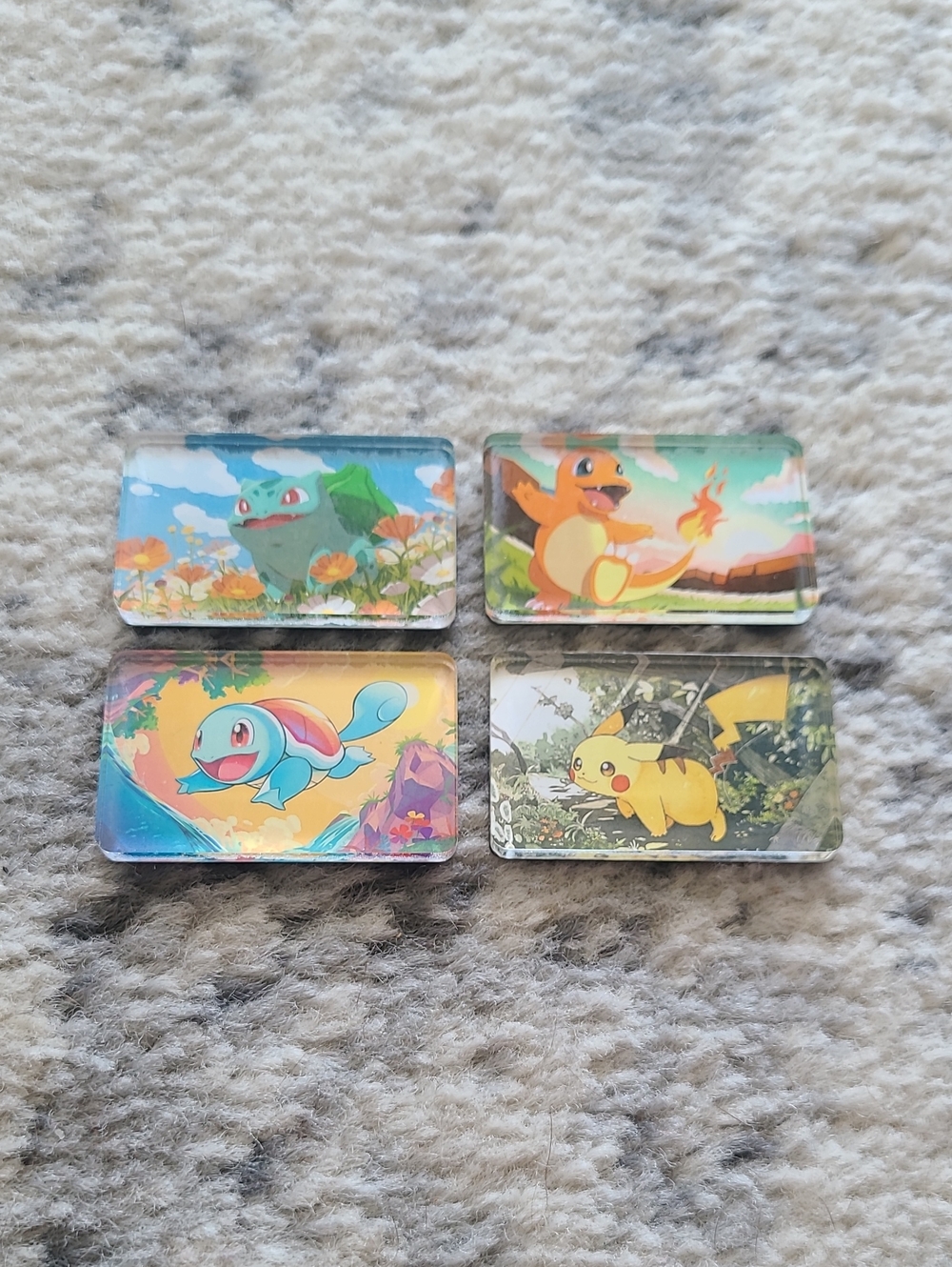 Pokemon Bulbasaur Charmander Squirtle Pikachu Magnet Handmade